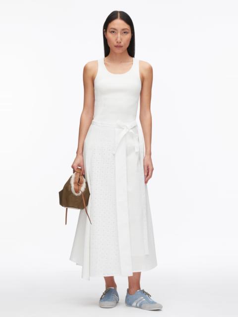 3.1 Phillip Lim Broderie Anglaise Patchwork Midi Skirt