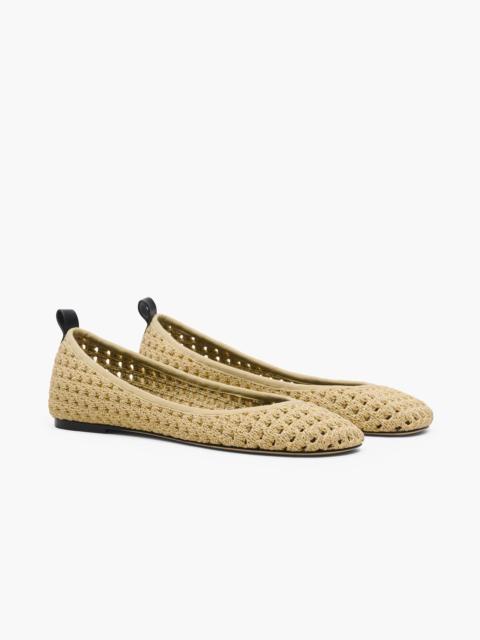 Marc Jacobs THE CROCHET LACE UP BALLERINA