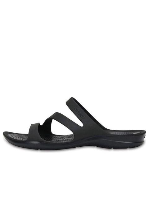 crocs (WMNS) Crocs Swiftwater Slippers 'Black' 203998-060