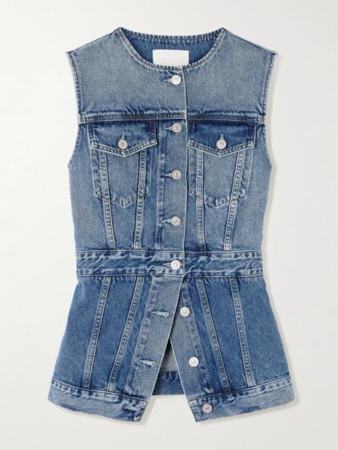 Citizens of Humanity Idalene paneled organic denim vest Mid denim