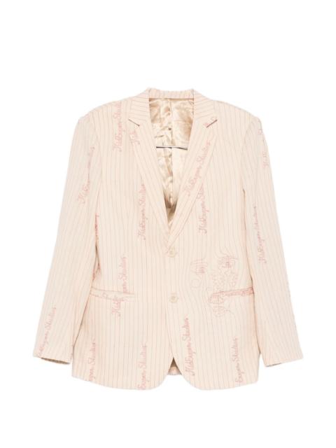 KidSuper pinstripe-embroidered blazer