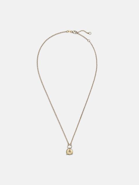 FOUNDRAE Arrow 18kt gold chain necklace with diamonds