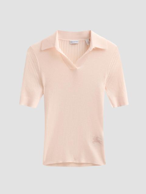 Burberry Women's Rain Cashmere Polo Shirt - Compact Pink