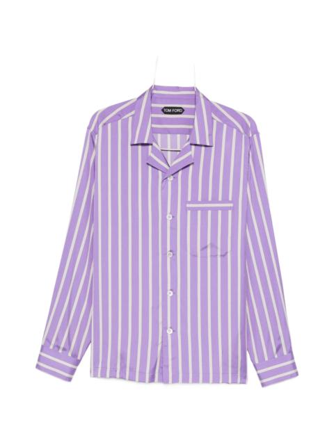 TOM FORD Tom Ford Striped-pattern Chest-pocket Shirt
