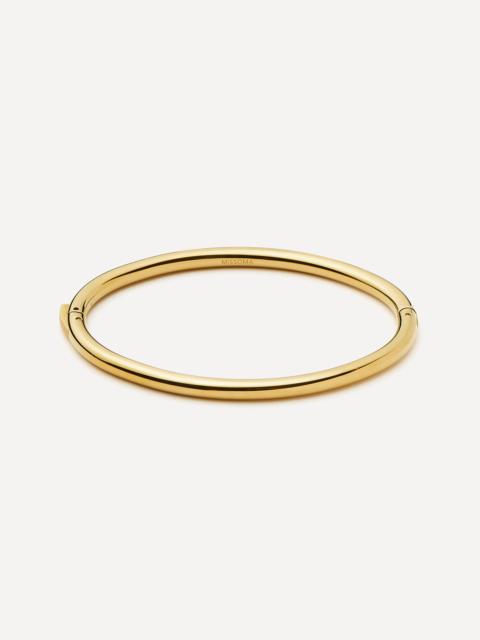 MISSOMA 18ct Gold-Plated Classic Round Hinged Bangle Bracelet
