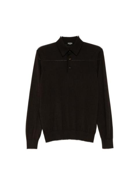 ZEGNA LONG-SLEEVE POLO SHIRT