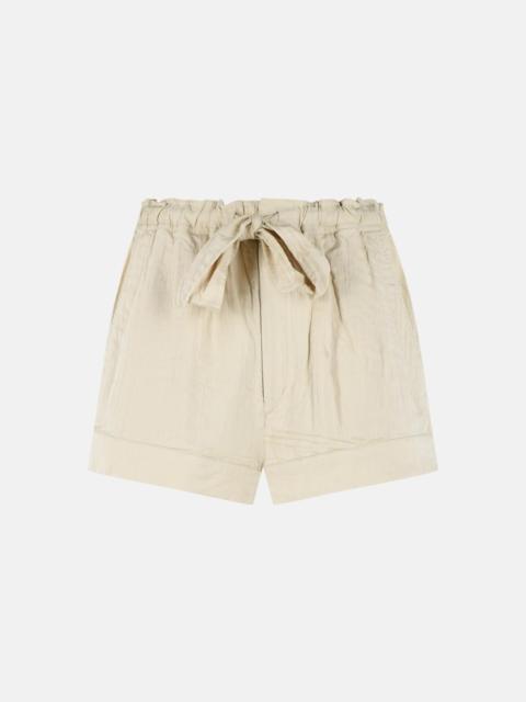 'BIRVA' SHORTS IN BEIGE COTTON BLEND