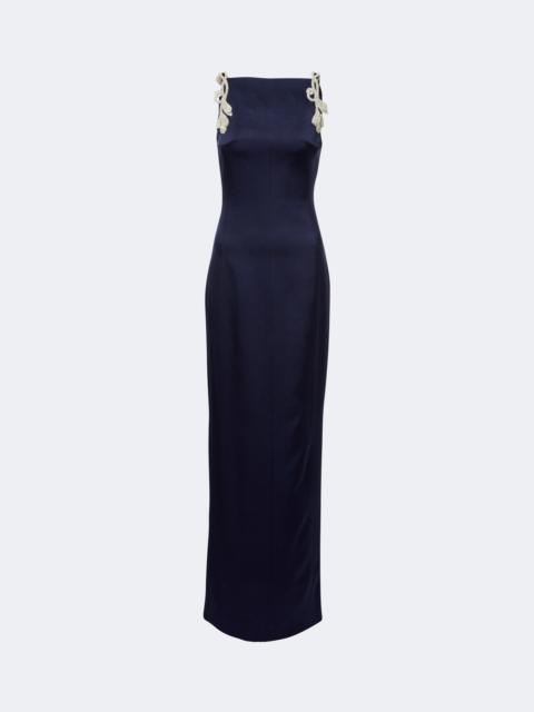 RACHEL GILBERT Oryx embellished crêpe gown