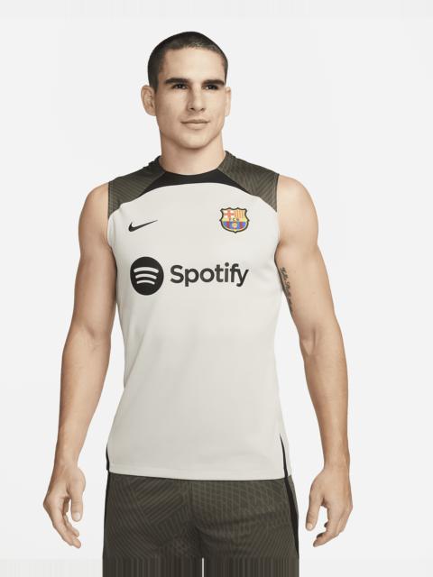 FC Barcelona Strike Nike Men's Dri-FIT Sleeveless Knit Soccer Top