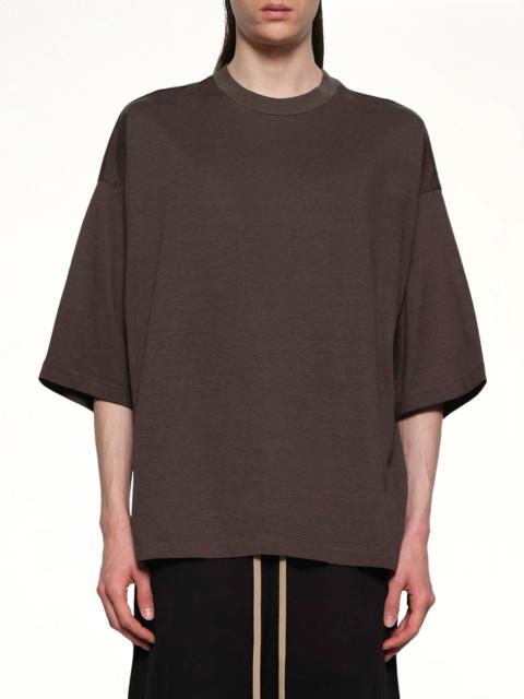 Fear of God Relaxed Fit Logo T-Shirt in Off Black