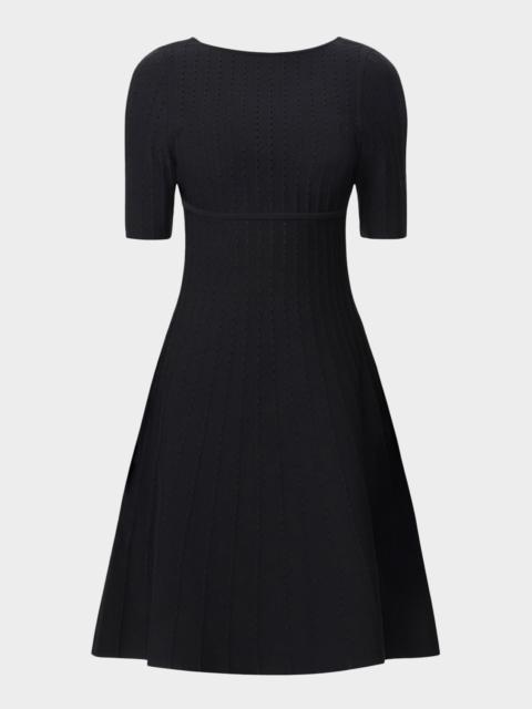 HERVE LEGER The Donna Pointelle-Knit Dress