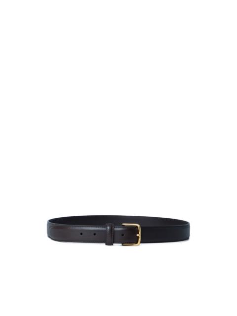 The Row buckled leather belt