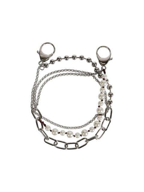 Marni pearls charm wallet chain