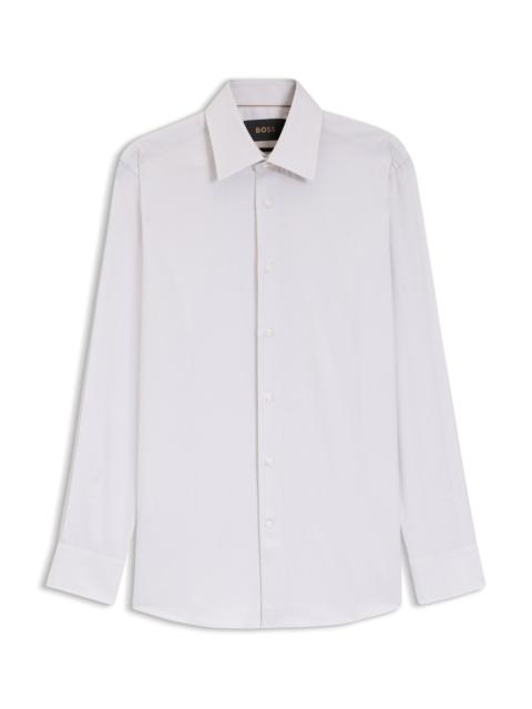 SLIM-FIT SHIRT IN STRUCTURED ITALIAN-MADE COTTON