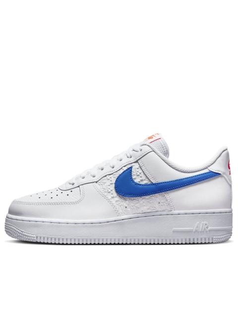Nike Nike 공기 힘 1 '07 낮은 돋을새김된 Hoops 레이서 파란