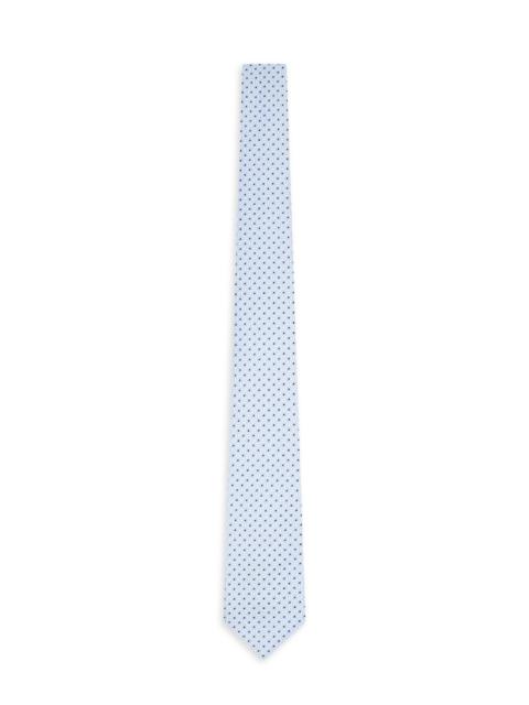 EMPORIO ARMANI Men's Square Geo Print Silk Tie - Azzurro