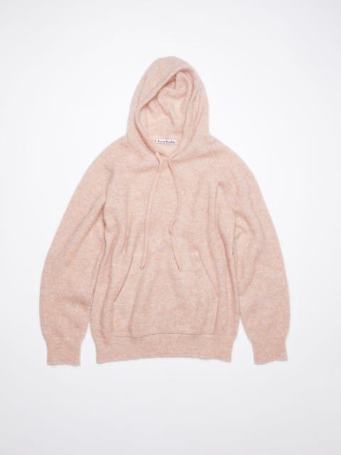 Wool mohair hoodie - Faded pink