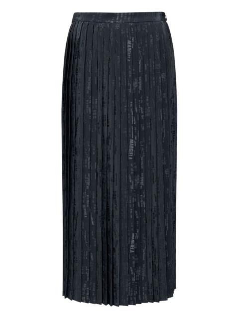 MM6 Maison Margiela pleated print skirt
