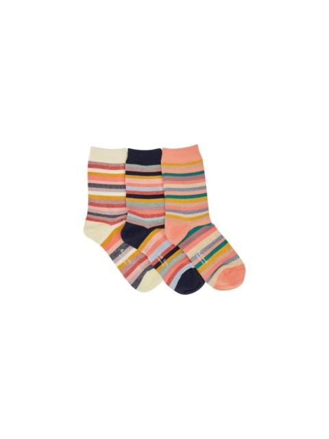 3-pack Socks "signature Stripe"