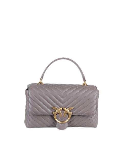 PINKO chevron-pattern clutch bag