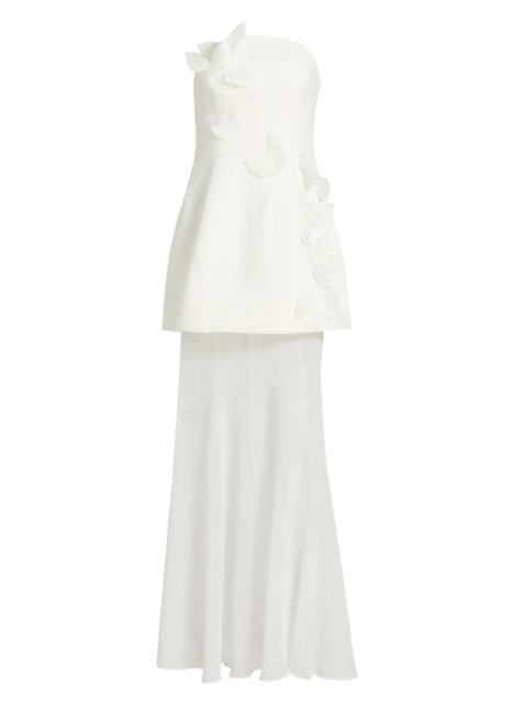 Acler Women's Culloden Sculpted Appliqué Gown - Ivory