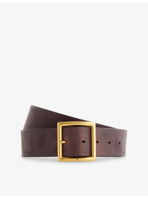 visvim Square-Buckle Leather Belt