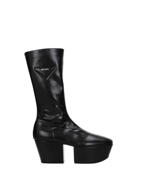 Ankle boots Leather Black