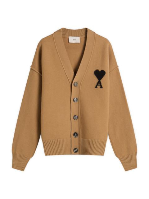 AMI Paris Felted Merino Wool Knit ADC Cardigan