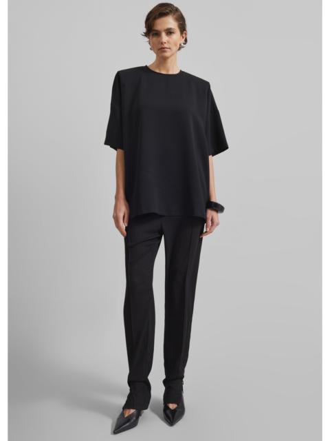 The Frankie Shop Callice Padded T-Shirt - Black