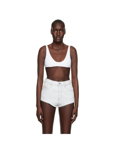 Diesel White Taratwist Bikini Top
