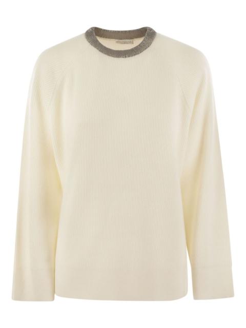 ribbed cashmere sweater