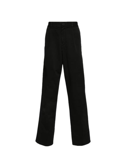 embroidered-motif chino trousers