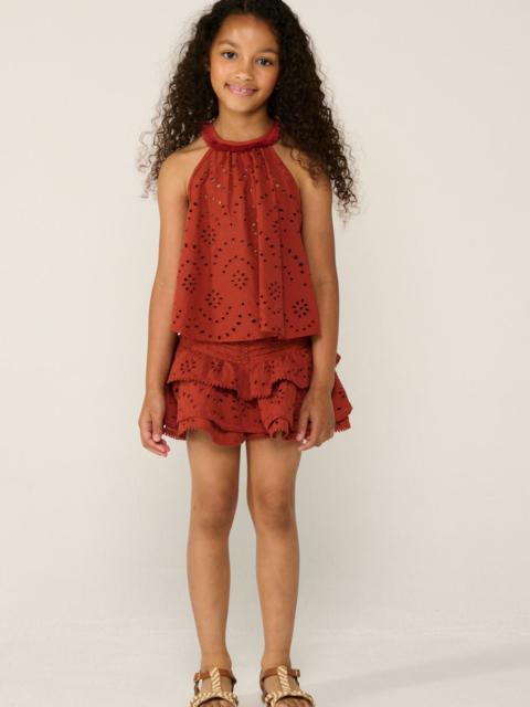 Poupette St Barth Top Cleo for girls - Paprika