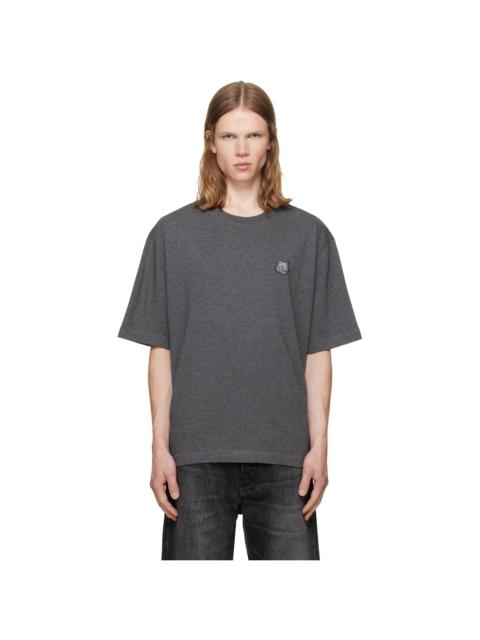Maison Kitsuné Gray Fox Head Oversize T-shirt