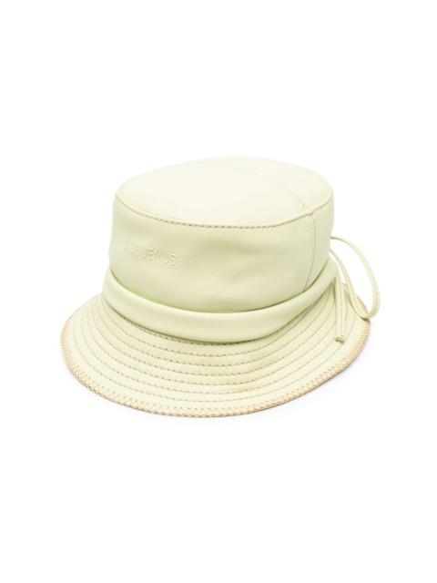 JACQUEMUS Le Bob Gadjo leather bucket hat