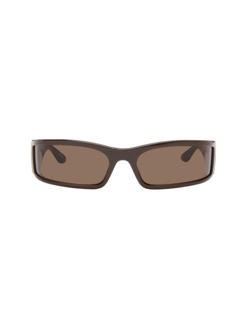 BALENCIAGA Brown Extreme Sunset Sunglasses