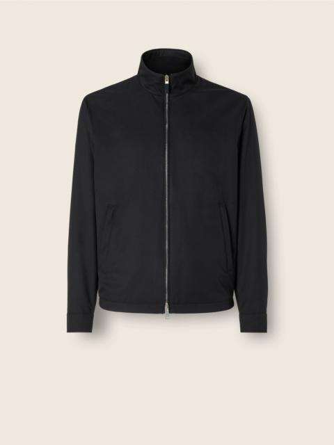 ZEGNA BLACK MICROFIBER MOTORIN 100CC BLOUSON