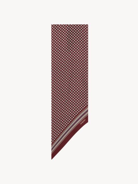 SAINT LAURENT LAVALLIÈRE SCARF IN SILK TWILL