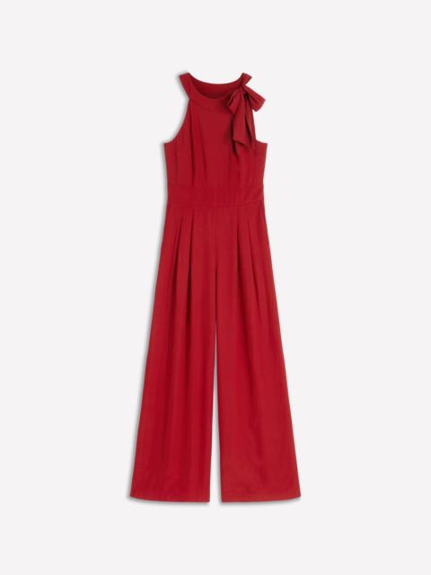 BODEN Tie Halter Neck Jumpsuit-Rich Chestnut