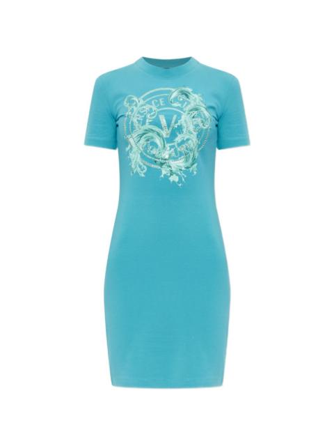 VERSACE JEANS COUTURE embellished graphic dress