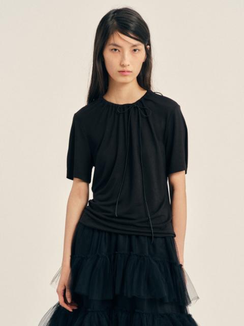 Simone Rocha Cord Neck Easy T-Shirt