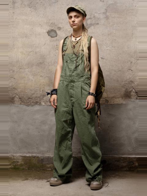R13 DAMON OVERALL - OLIVE GARMENT DYE