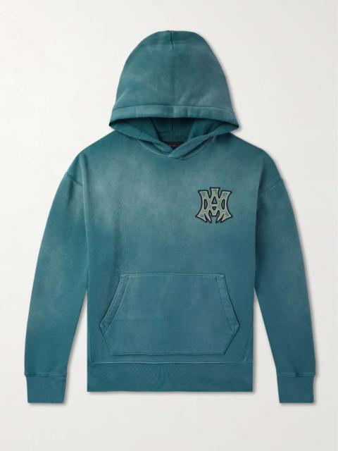 AMIRI Hollywood Logo-Appliquéd Cotton-Jersey Hoodie