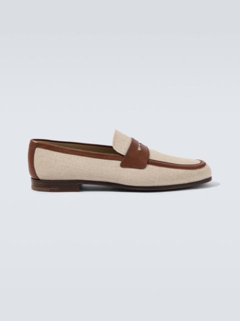 Church's Leather-trimmed loafers