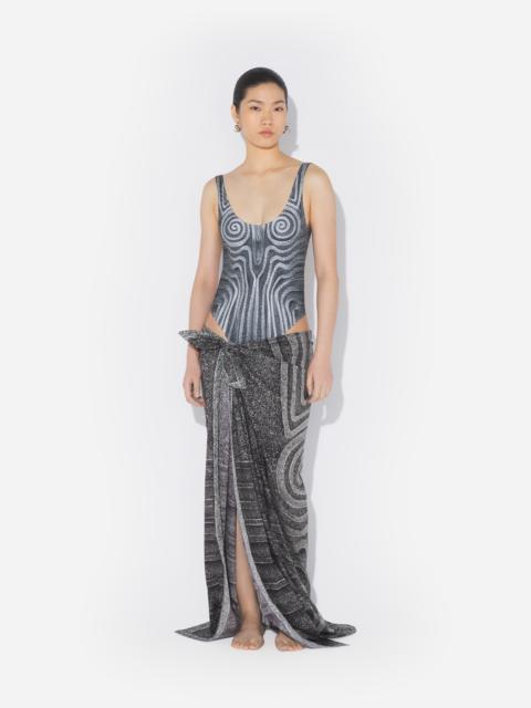 Jean Paul Gaultier THE BLACK “SPIRALE” SARONG