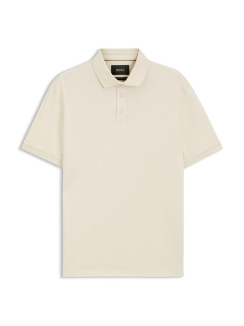 BOSS REGULAR-FIT POLO SHIRT IN MERCERIZED ITALIAN COTTON