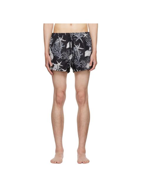 Black Barocco Sea Swim Shorts