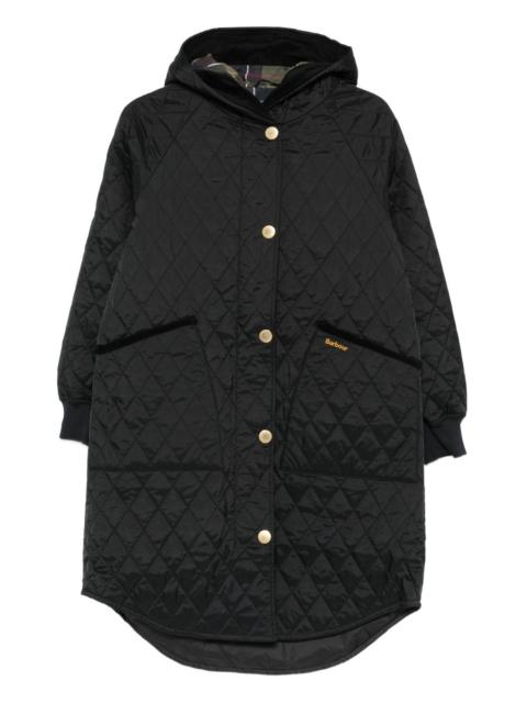Barbour quilted hooded jacket