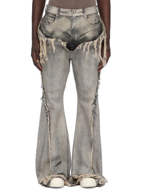 Rick Owens DRKSHDW SLIVERED BOOTCUT