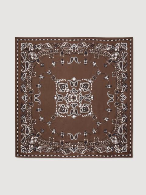 Sandro SILK BANDANA PRINT SCARF